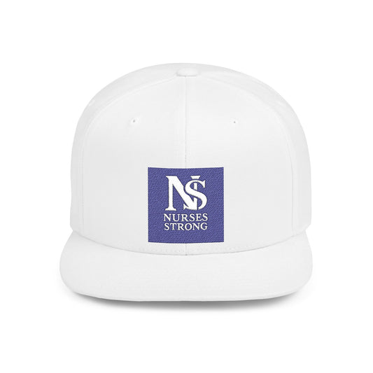 Nurses Strong Snapback Hat | Flat Bill Cap for Healthcare Professionals | Gift for Nurses, Medical Workers, Graduation