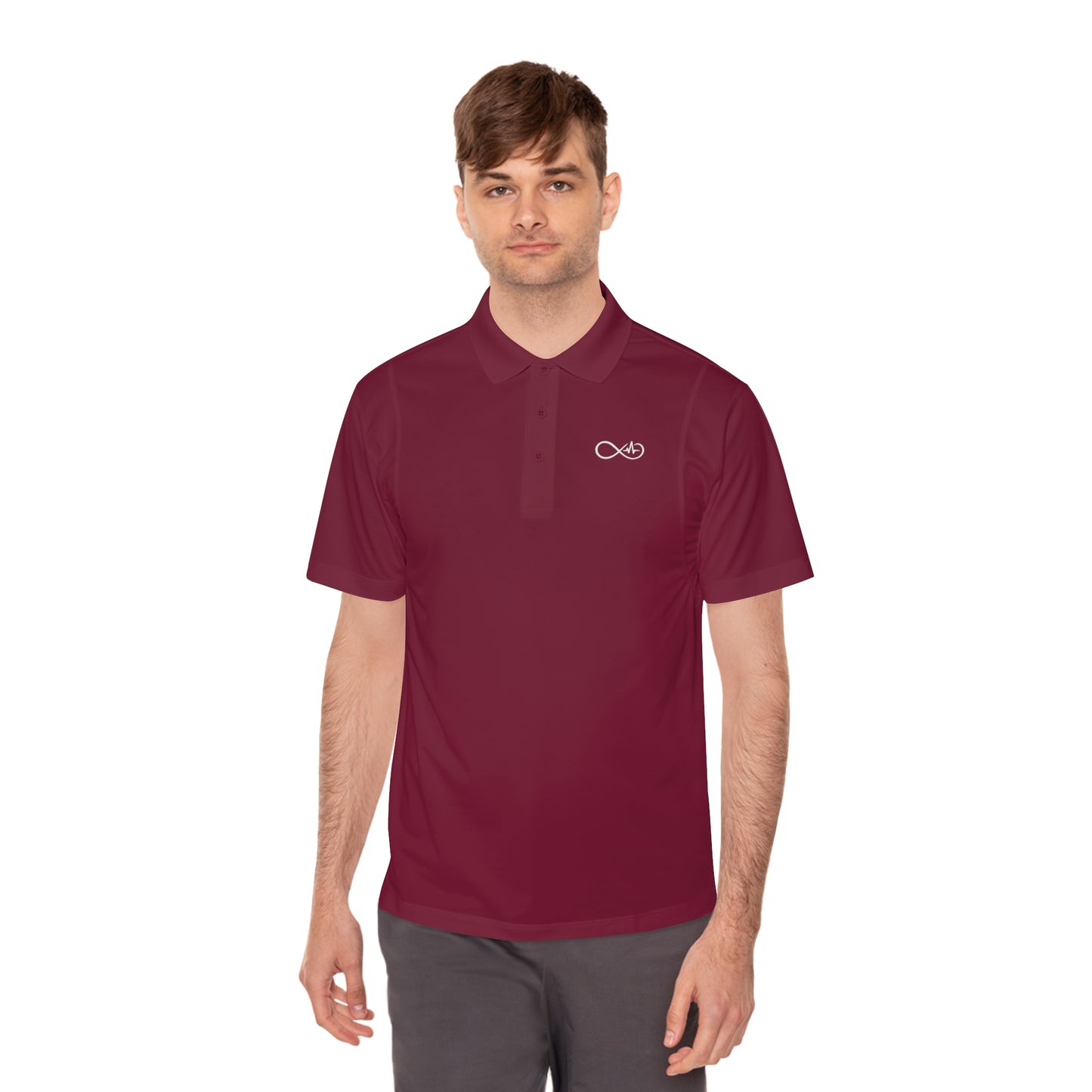 Infinity Men's Sport Polo Shirt - Lightweight Athletic Wear for Casual or Active Lifestyle, Perfect for Sports, Golf, Outdoor Events, Father's Day