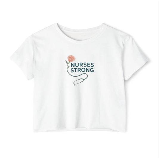 Flower/stethoscope Festival Crop Top | Gift for Nurses,