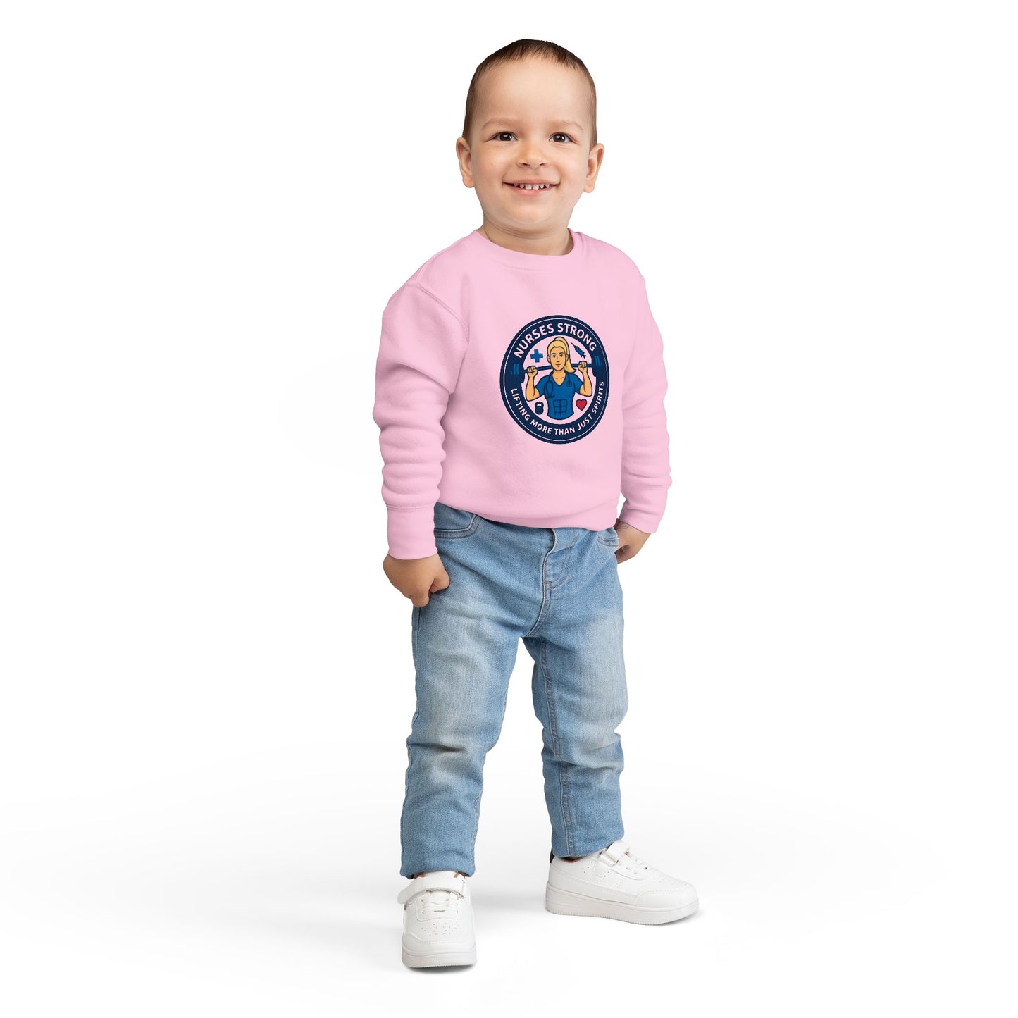 Nurse-Themed Toddler Sweatshirt - Perfect Gift for Little Heroes, Kids' Apparel, Healthcare Appreciation, Birthday Present, Everyday Comfort