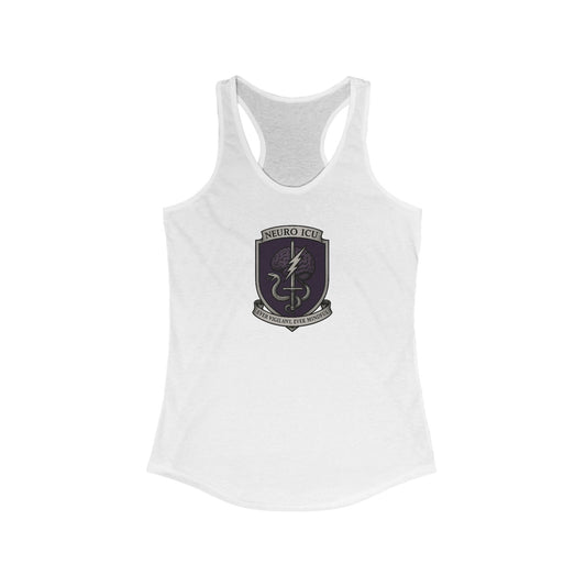 Neuro ICU Women's Racerback Tank Top for Everyday Wear, Fitness, Casual Outings, Gift for Her, Summer Essential
