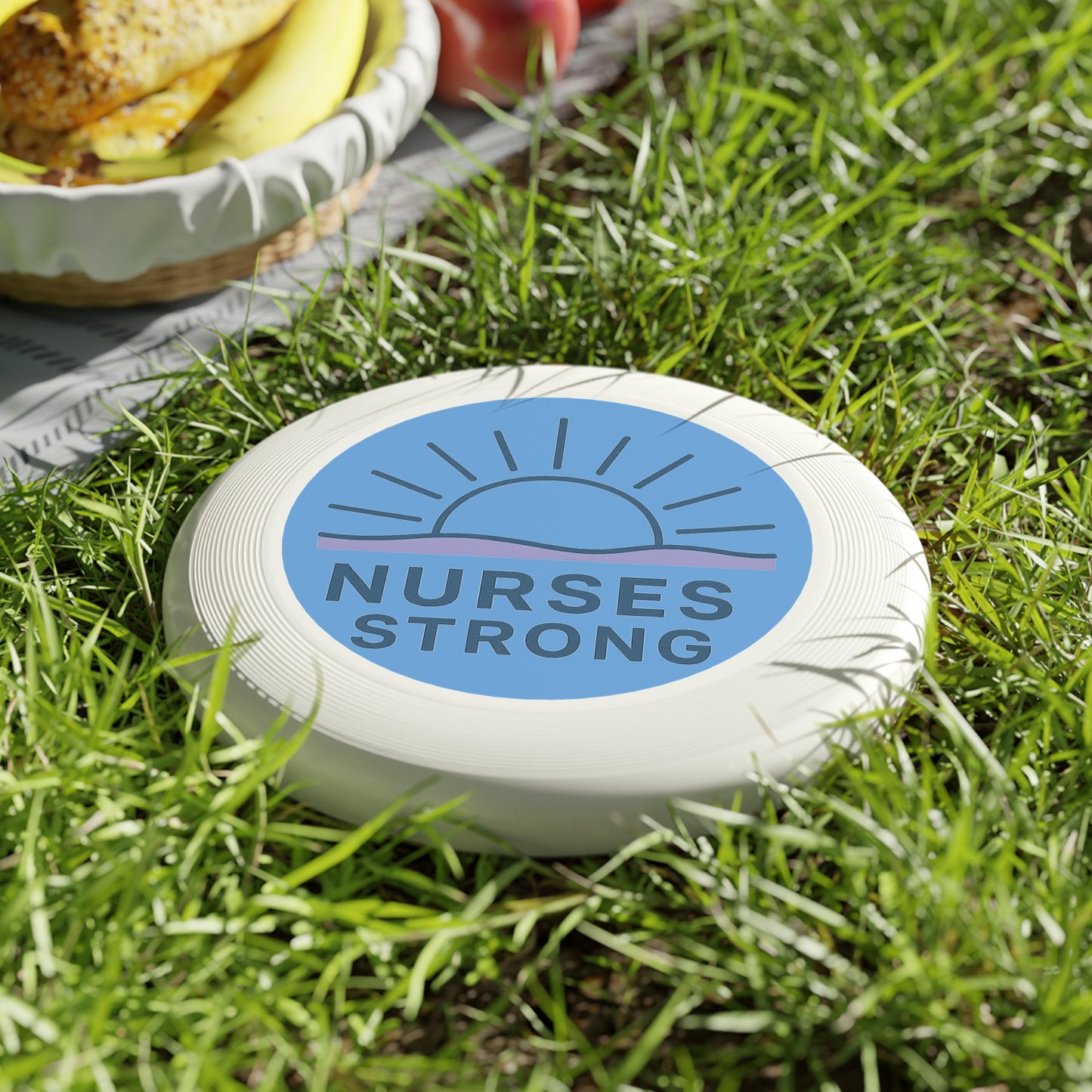 Nurses Strong Frisbee - Fun Outdoor Game, Gift for Nurses, Summer Activities, Inspirational Frisbee