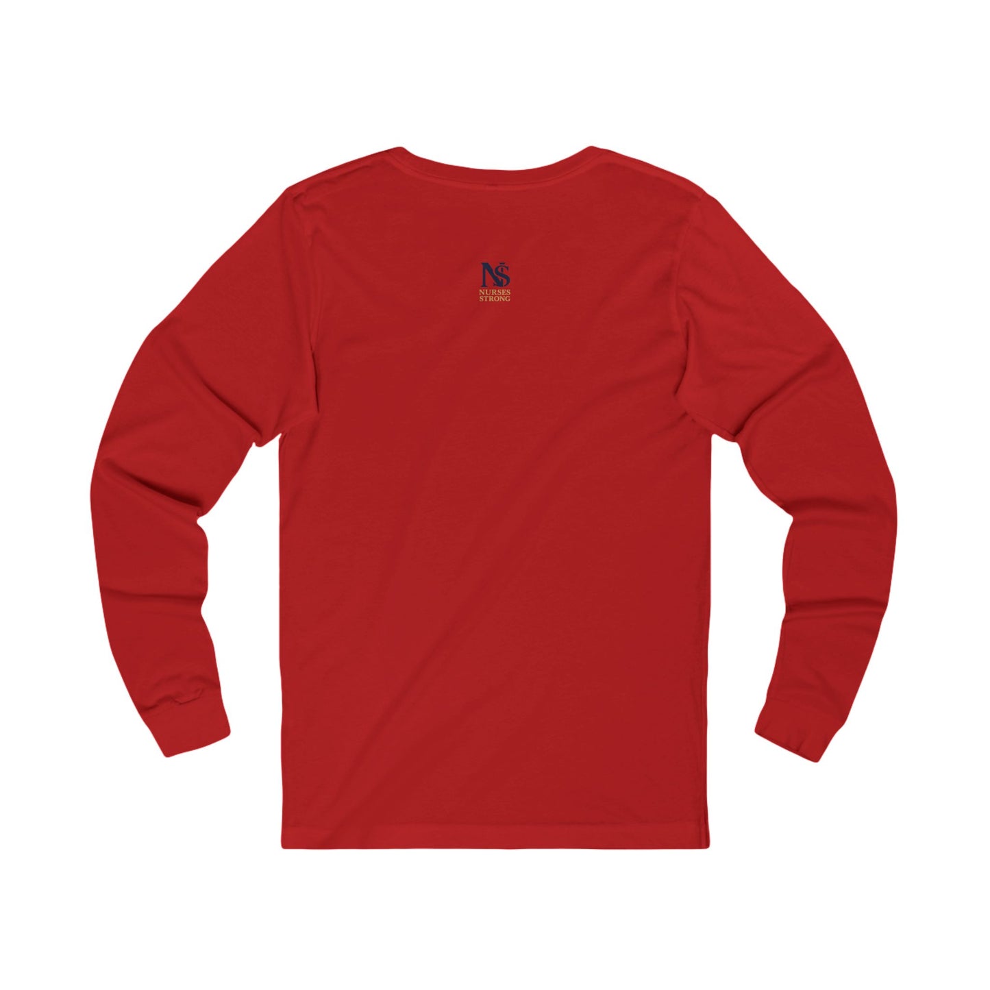 Blue Tan NSLong Sleeve Tee, Unisex Jersey Tee for Nurses