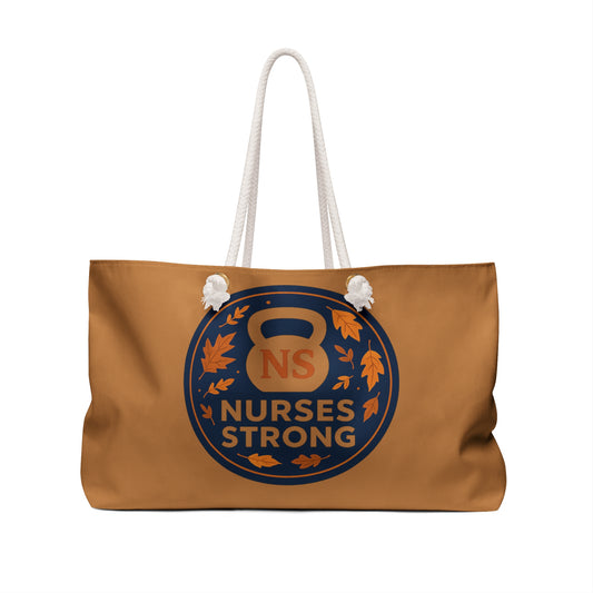 Nurses Strong Fall Weekender Bag | Perfect for Travel, Gym, Gifts, Nursing Students, Nurse Appreciation