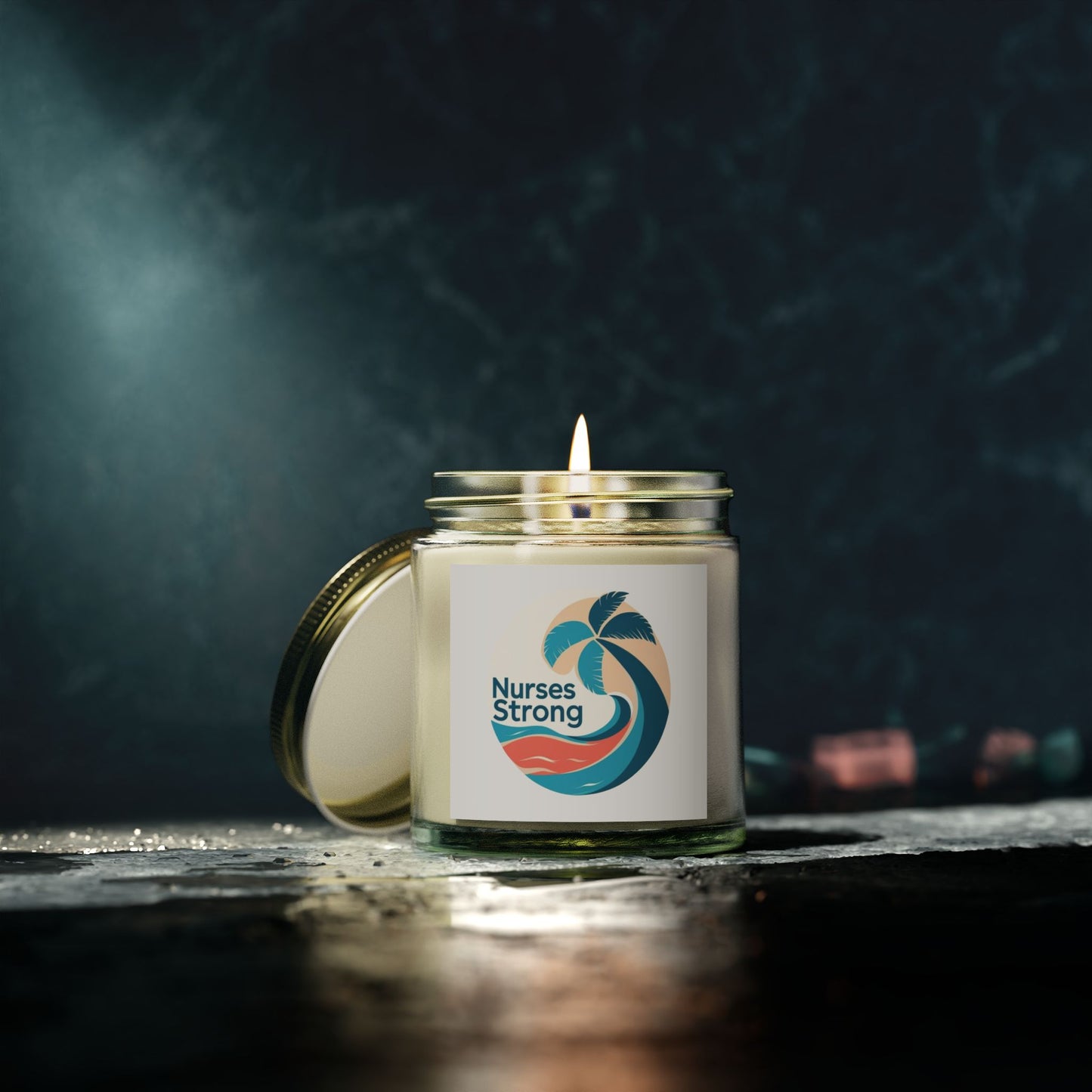 Nurses Strong Scented Candle, Aromatherapy Gift for Healthcare Workers, Relaxation, Stress Relief, Support, Self-Care