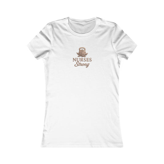 Rose Gold Nurses Strong Tee, Gift for Nurses