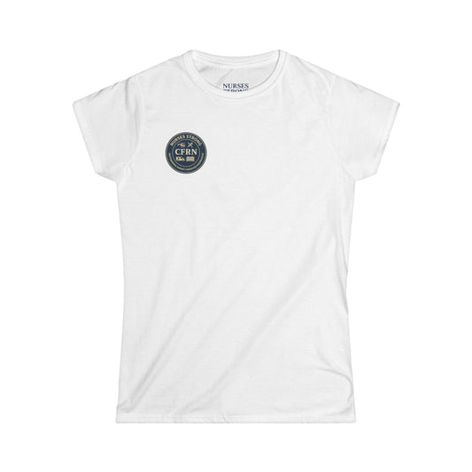 Certified Flight Vintage Gym Logo Women's Softstyle Tee, Comfortable Casual Shirt, Gift for Fitness Lovers, Workout Apparel, Motivational Tee