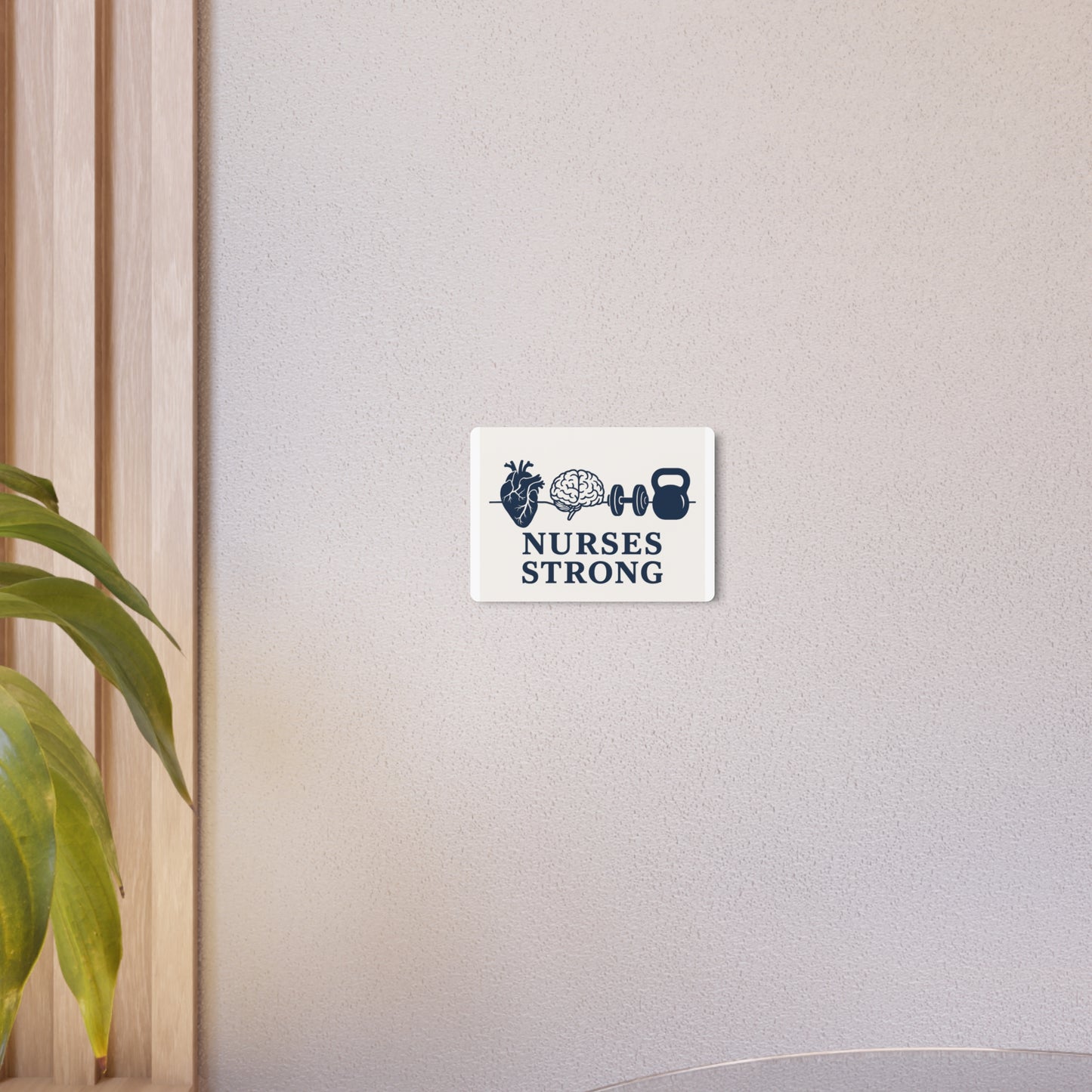 Nurse Strong Metal Art Sign | Wall Decor, Gift for Nurses, Motivational Art, Healthcare Decor, Nurse Appreciation