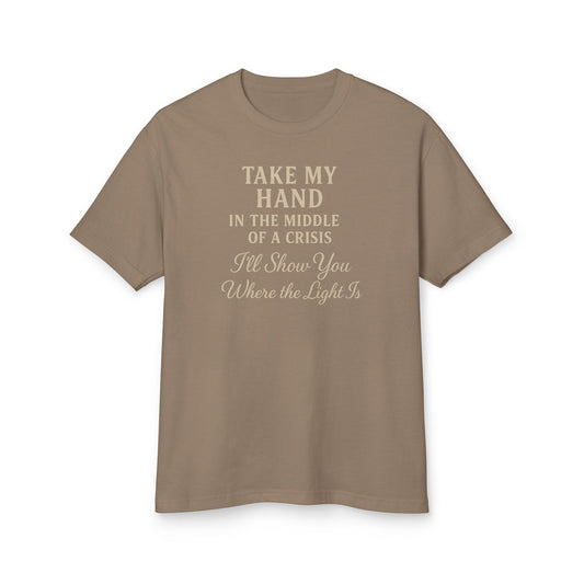 Take my Hand | Unisex Heavyweight Cotton Shirt