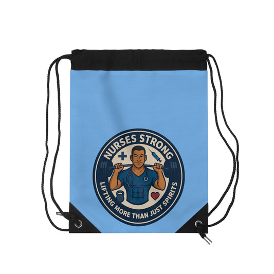 Nurse Drawstring Bag - Lifting More Than Just Spirits, Gym Bag, Gift for Nurses, Motivational Tote, Workout Accessories, Nurse Appreciation