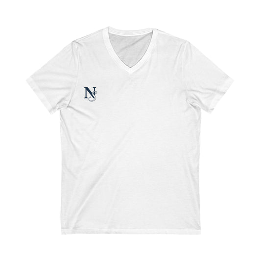 Simple NS V-Neck Tee, Casual T-Shirt, Stylish Everyday Wear