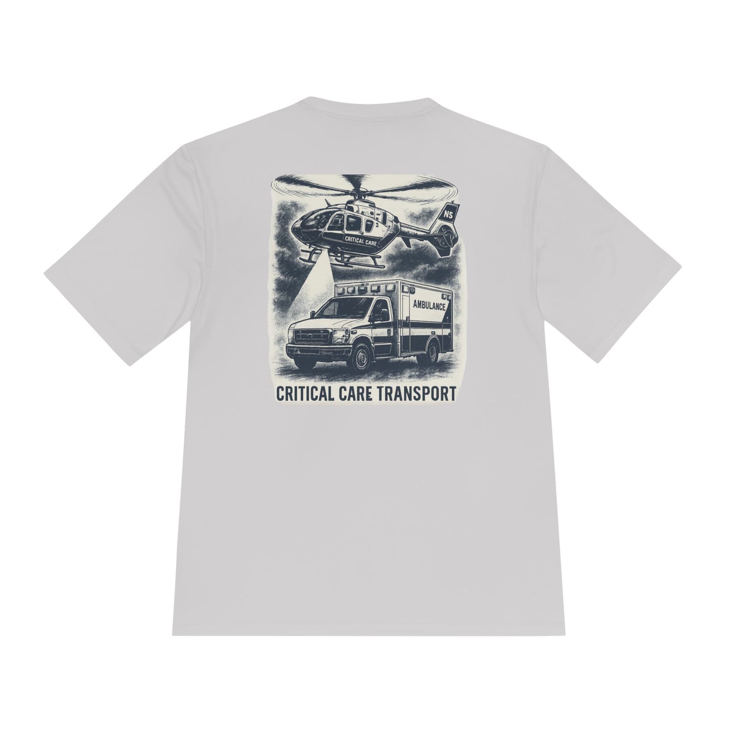 Critical Care Transport Tee, Unisex Athletic Shirt, EMS Gift, First Responder Apparel, Workout Tee, Emergency Services Clothing