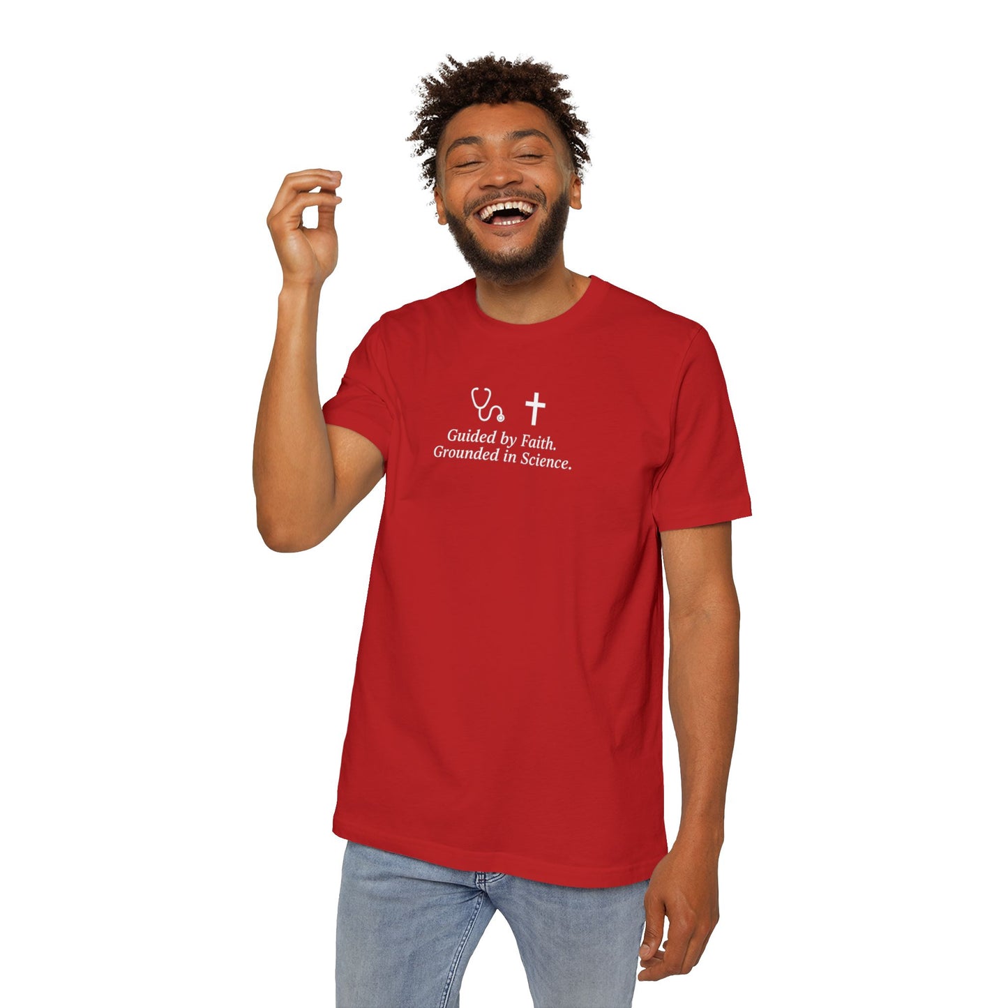 Faith and Science T-Shirt | Casual Wear, USA-Made