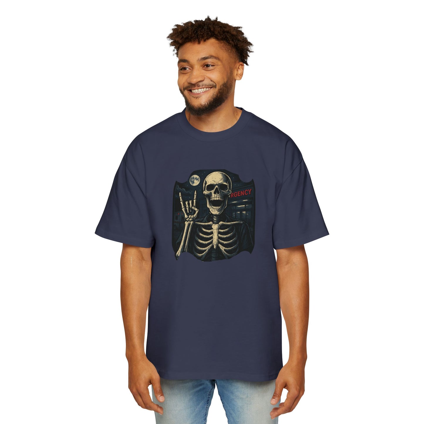 Skeleton Rocker Oversized Tee