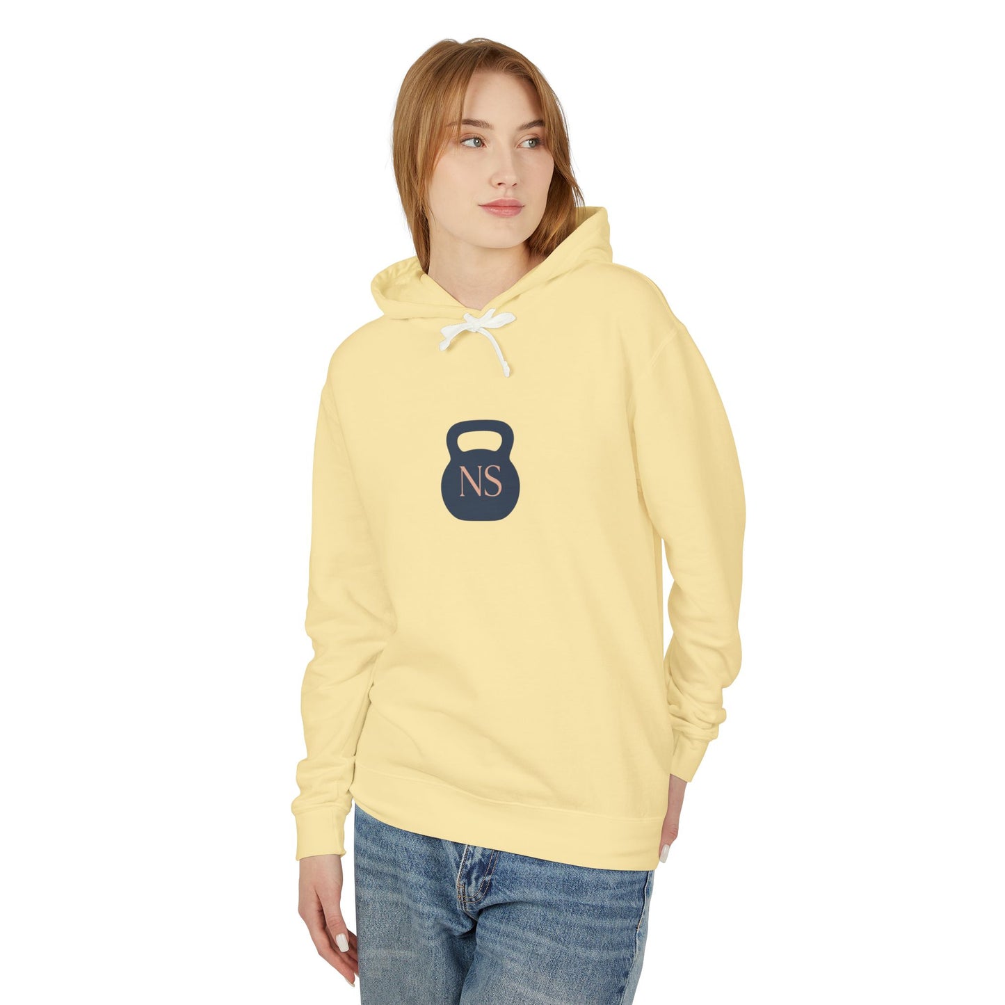 Navy/Rose Gold Kb Unisex Lightweight Hooded Sweatshirt
