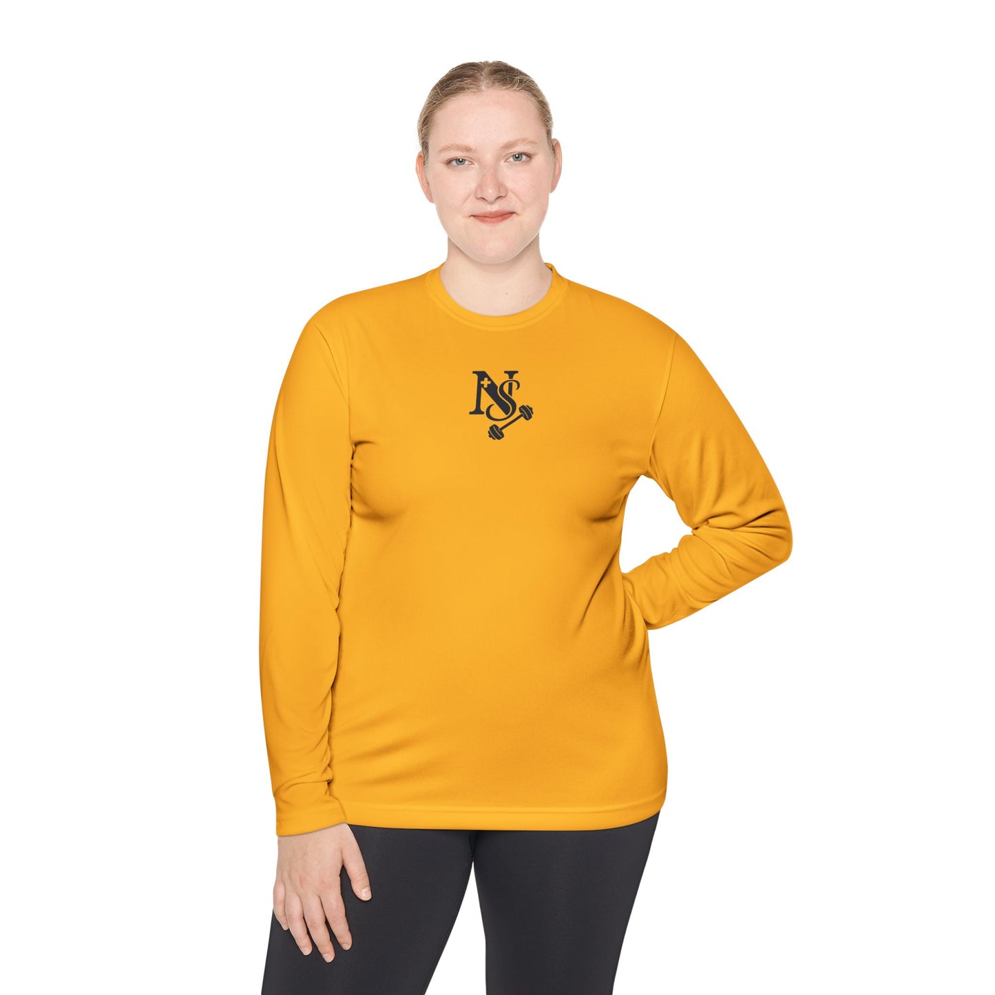 DB Cross Fitness Long Sleeve Tee, Gym Shirt, Workout Apparel, Weightlifting Top, Casual Sportswear, Active Lifestyle Clothing