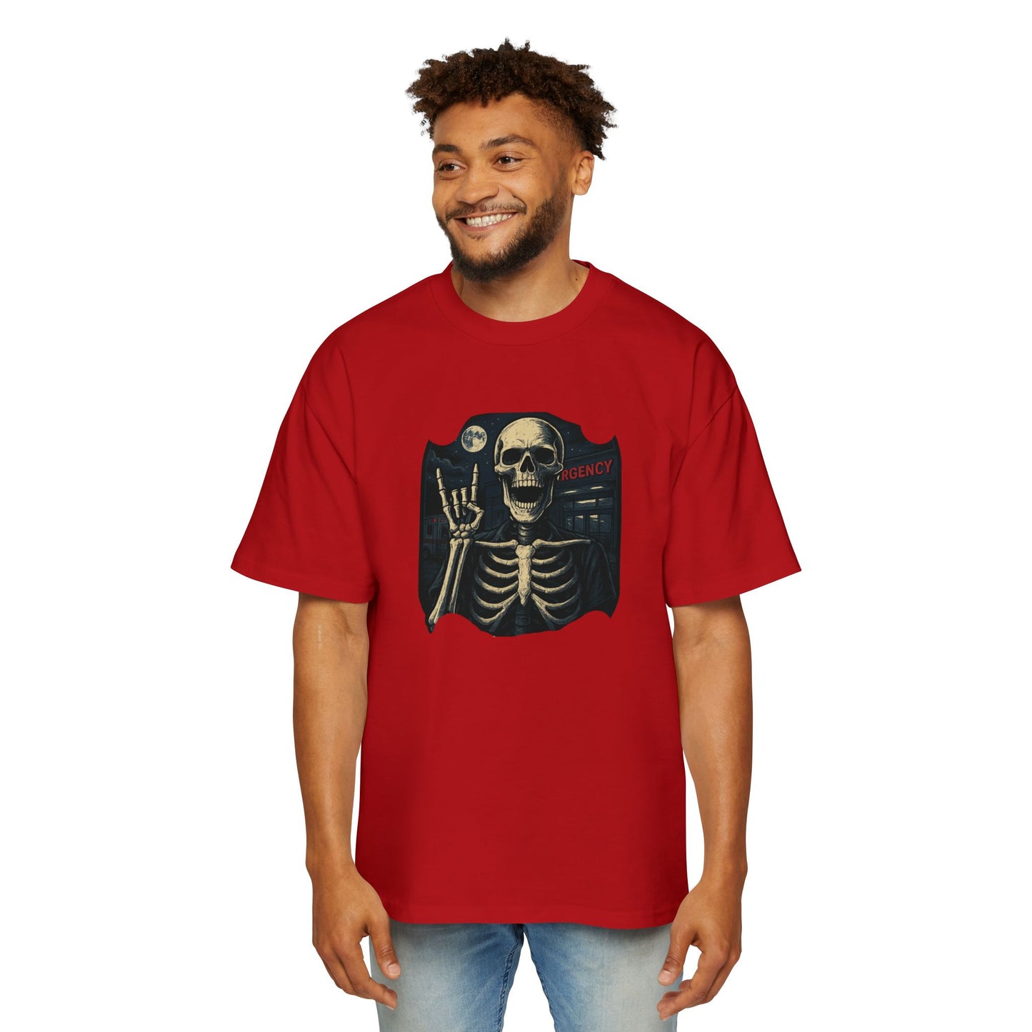 Skeleton Rocker Oversized Tee