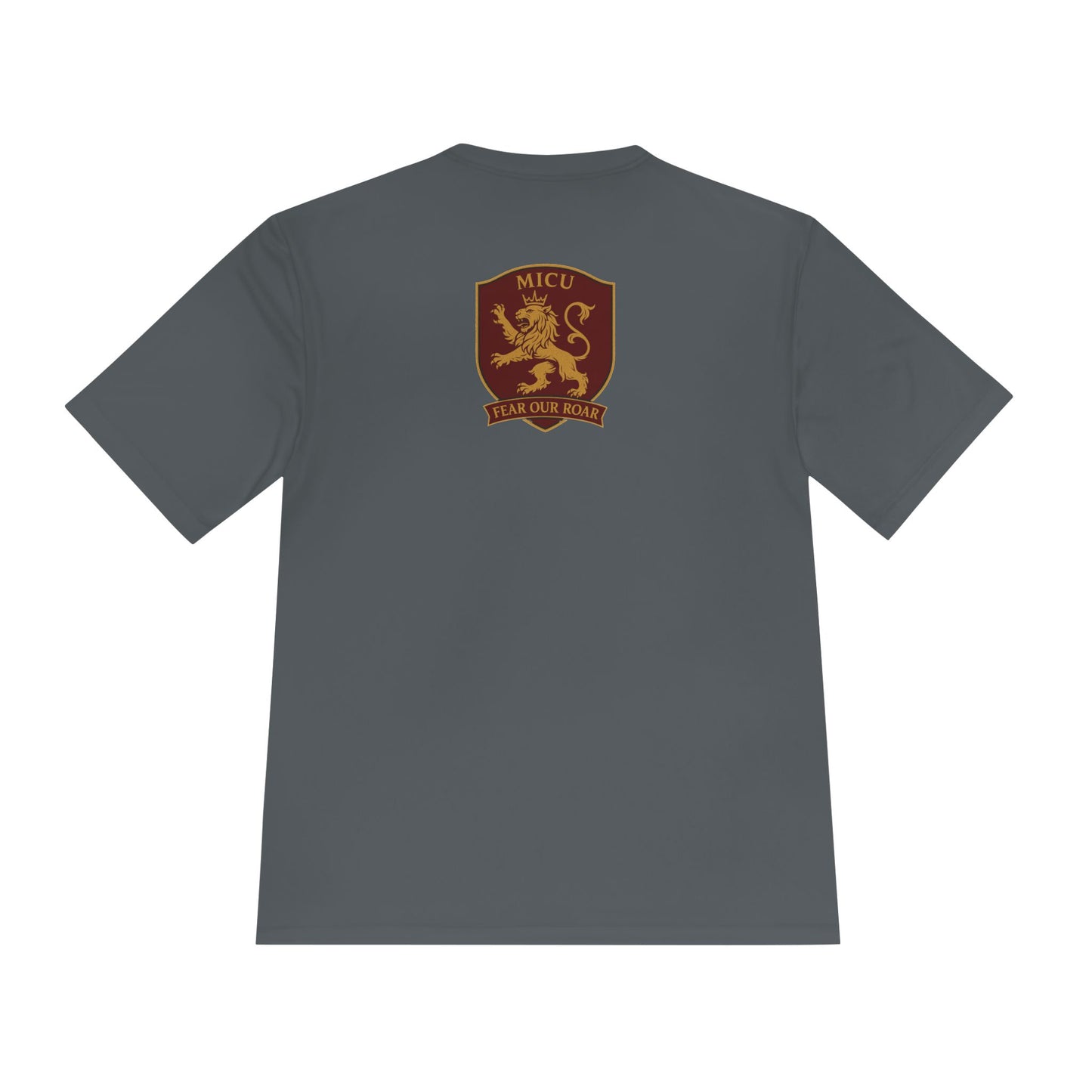 MICU Sigil -Wicking Tee with Crest Design | Activewear for Sports, Gym, Workout, Gift for Fitness Lovers, Casual Wear