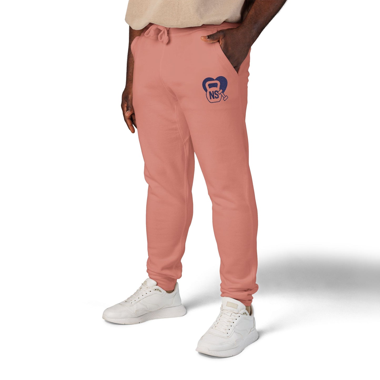 Cozy Embroidered Unisex Fleece Sweatpants, Comfortable Lounge Pants, Perfect for Relaxing, Gifts for Him/Her, Casual Style, Everyday Wear