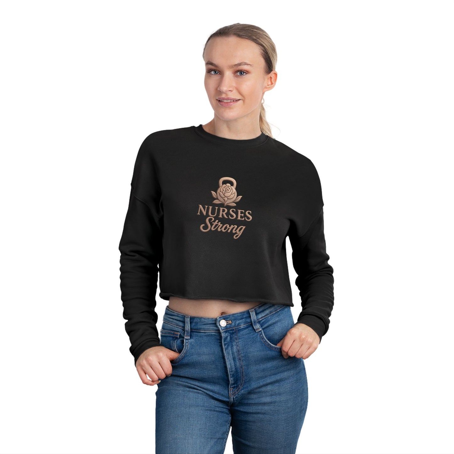 Rose Gold Kettlebell Cropped Top | Casual Wear, Cozy and Stylish