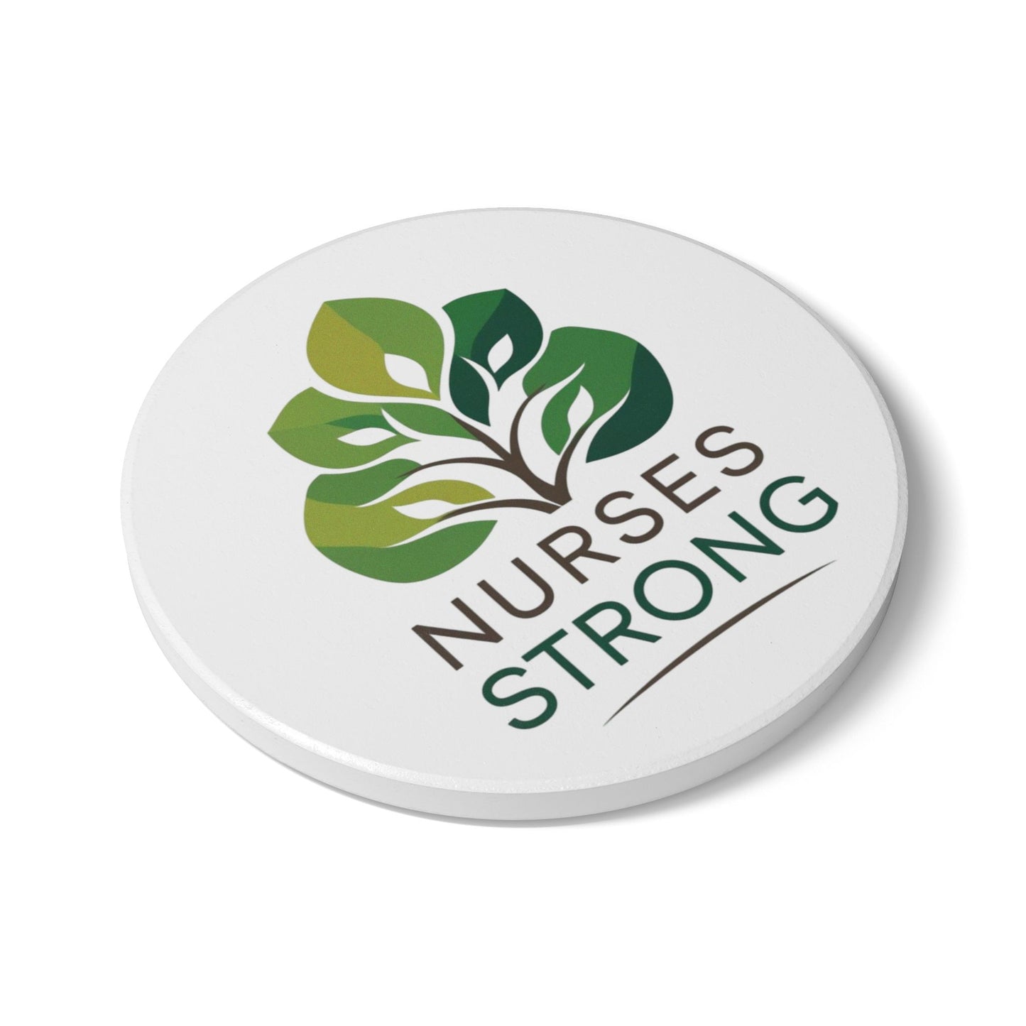 Nurses Strong Ceramic Coaster, Nurse Gifts, Eco-Friendly Coaster, Kitchen Decor, Medical Profession Accessories, Gift for Nurses
