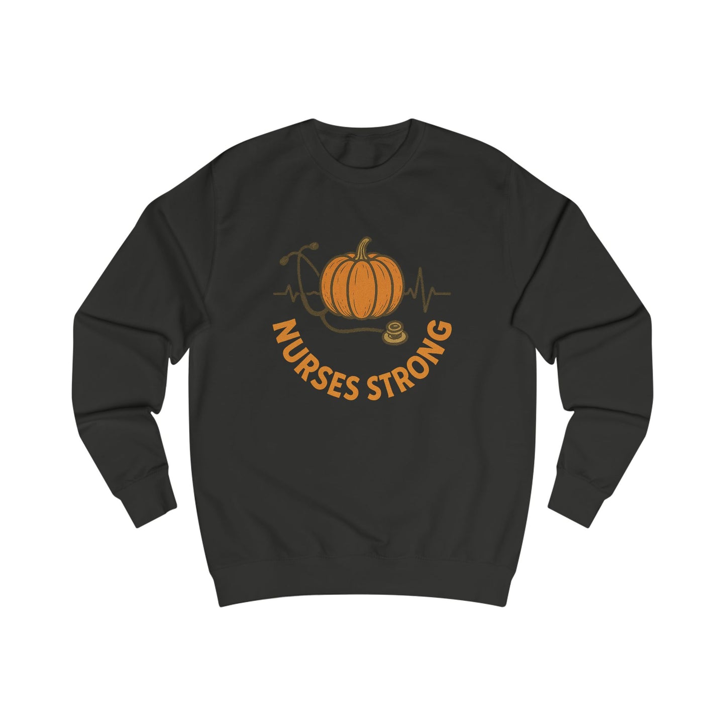 Nurses Strong Pumpkin Sweatshirt, Cozy Autumn Wear