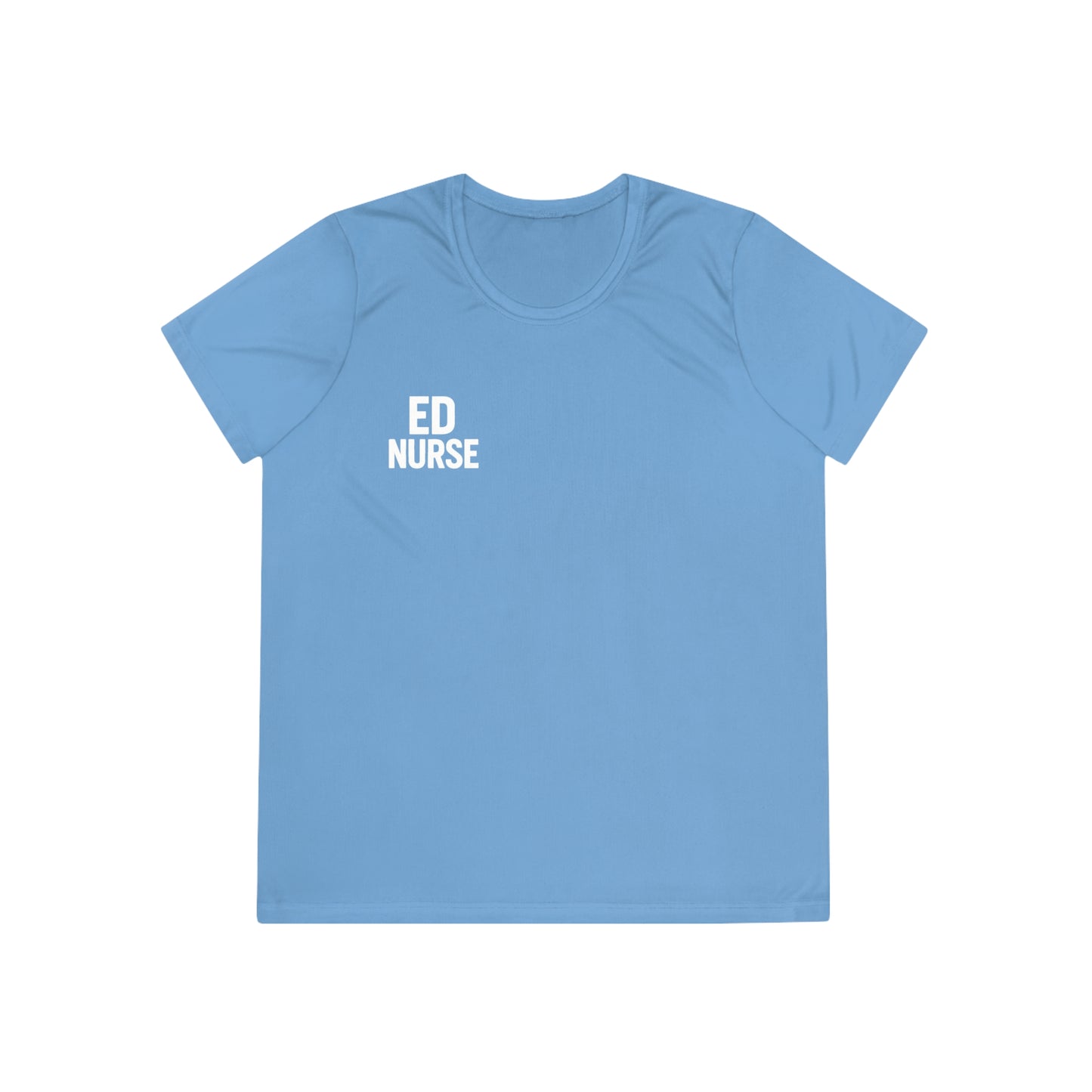 ED Nurse Ladies Athletic Tee - Fitness Shirt for Women, Workout Top, Gym Apparel, Sports T-shirt, Running Top