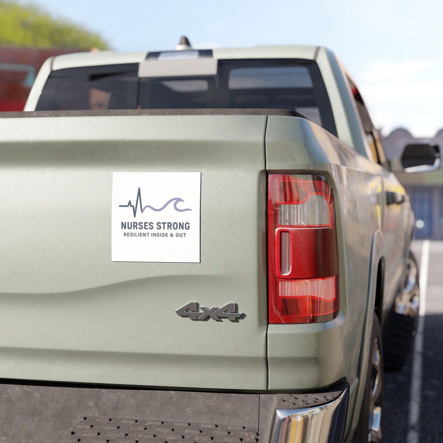 Nurse Support Car Magnet, Resilient Nurses Gift, Medical Professional Car Decor, Strong Nurse Magnet, Healthcare Appreciation