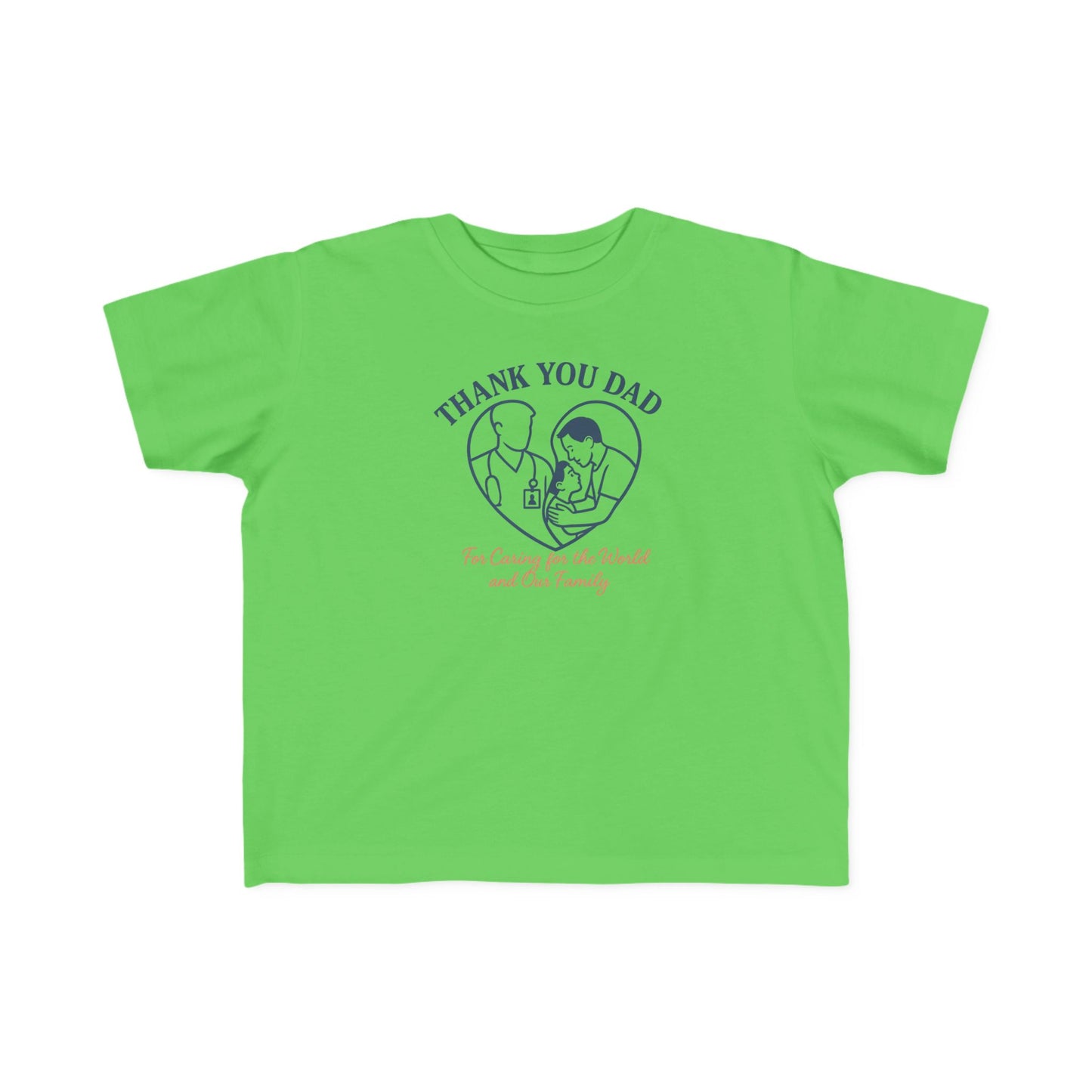 Thank You Dad Toddler T-Shirt, Father's Day Gift, Cute Kids Tee, Appreciation Shirt for Dad, Family Love, Toddler Apparel
