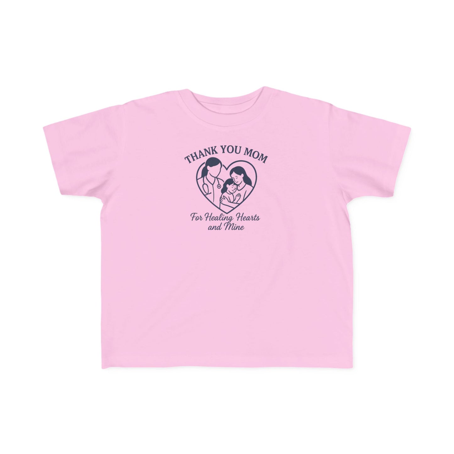 Toddler's Thank You Mom Tee, Cute Toddler Shirt, Kids' Gift for Mother's Day, Birthday Party Outfit, Comfy Jersey T-Shirt