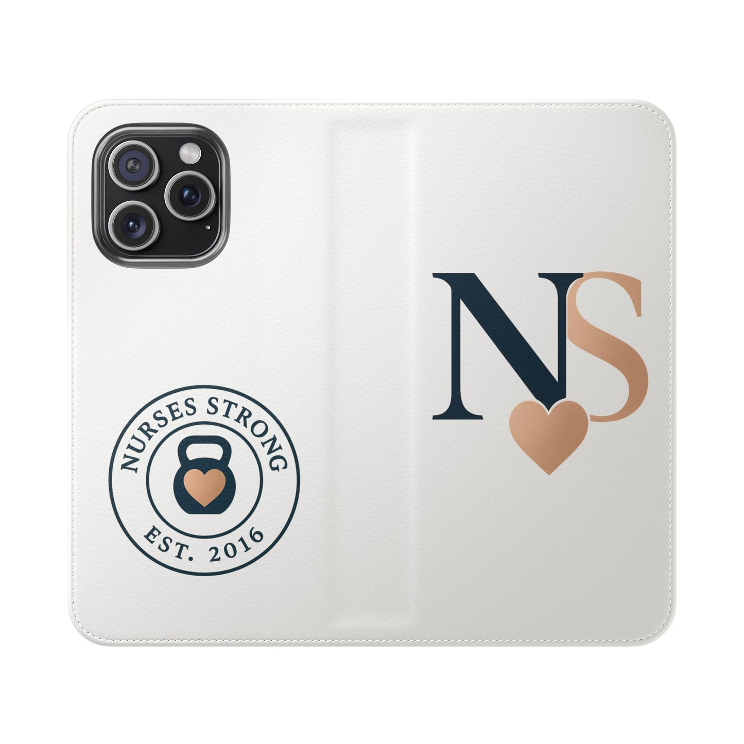 Navy Rose NS  Flip Case | Phone Accessory for Healthcare Workers | Gift for Nurses | Stylish & Functional | Durable Phone Protection