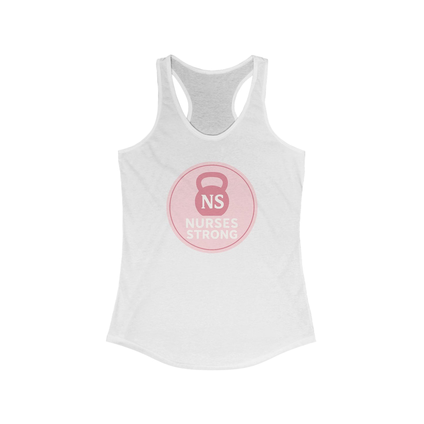 Nurse Strong Racerback Tank | Workout Gear, Gift for Nurses, Fitness Apparel, Casual Wear, Health Care Worker Clothing