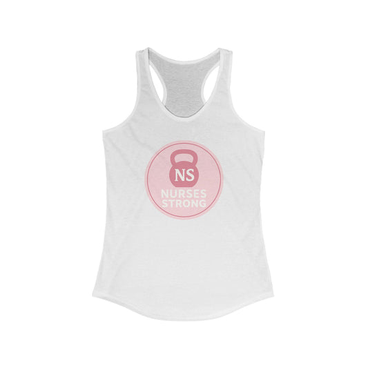 Nurse Strong Racerback Tank | Workout Gear, Gift for Nurses, Fitness Apparel, Casual Wear, Health Care Worker Clothing