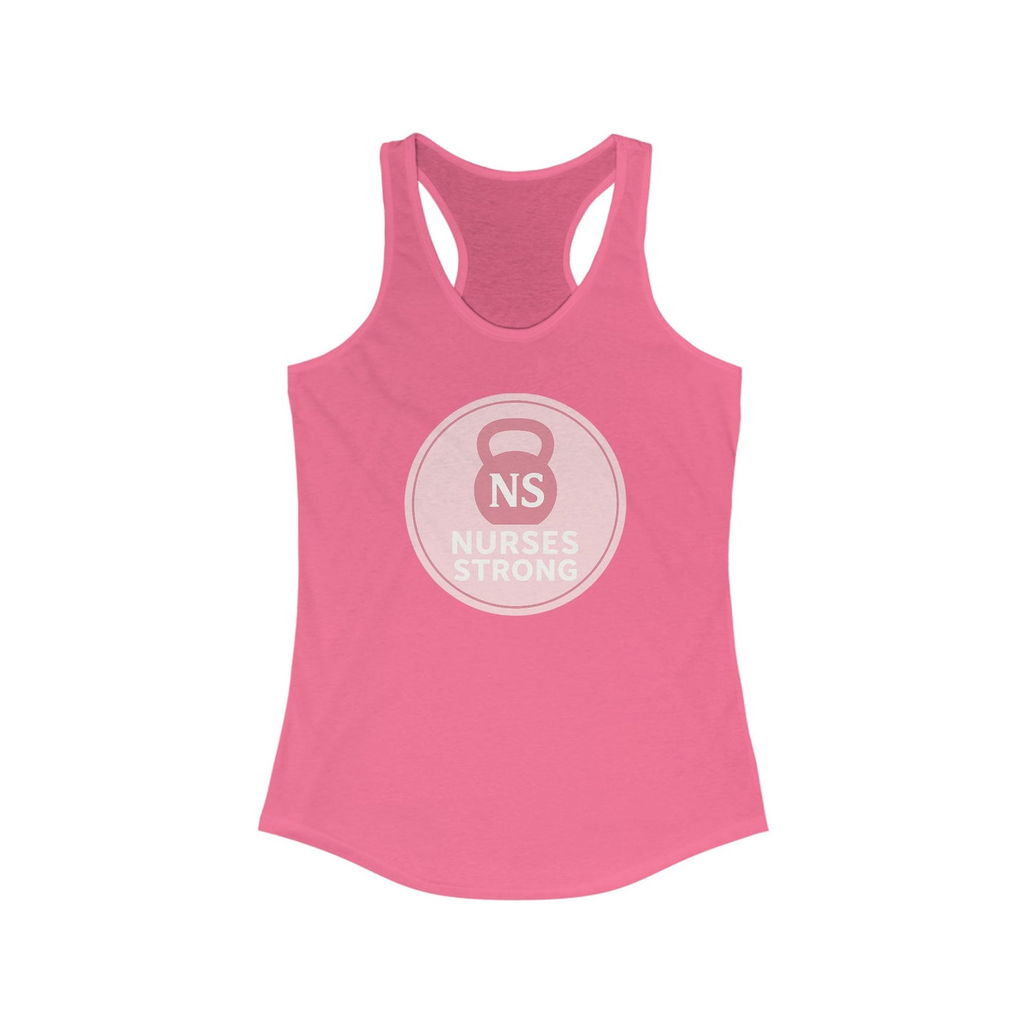 Nurse Strong Racerback Tank | Workout Gear, Gift for Nurses, Fitness Apparel, Casual Wear, Health Care Worker Clothing