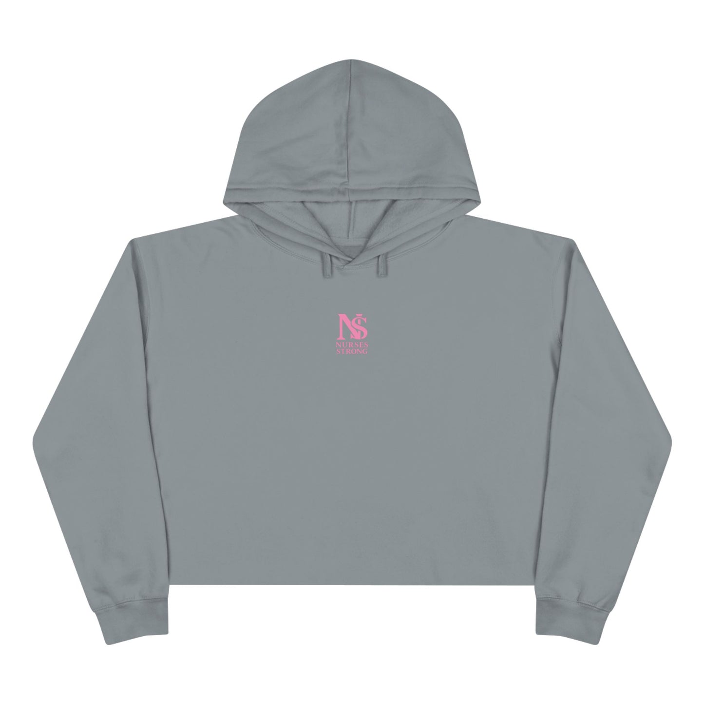 Nurses Strong Crop Hoodie | Empowering Workwear, Gift for Nurses, Fitness Apparel, Cozy Lounge Top, Inspirational Clothing