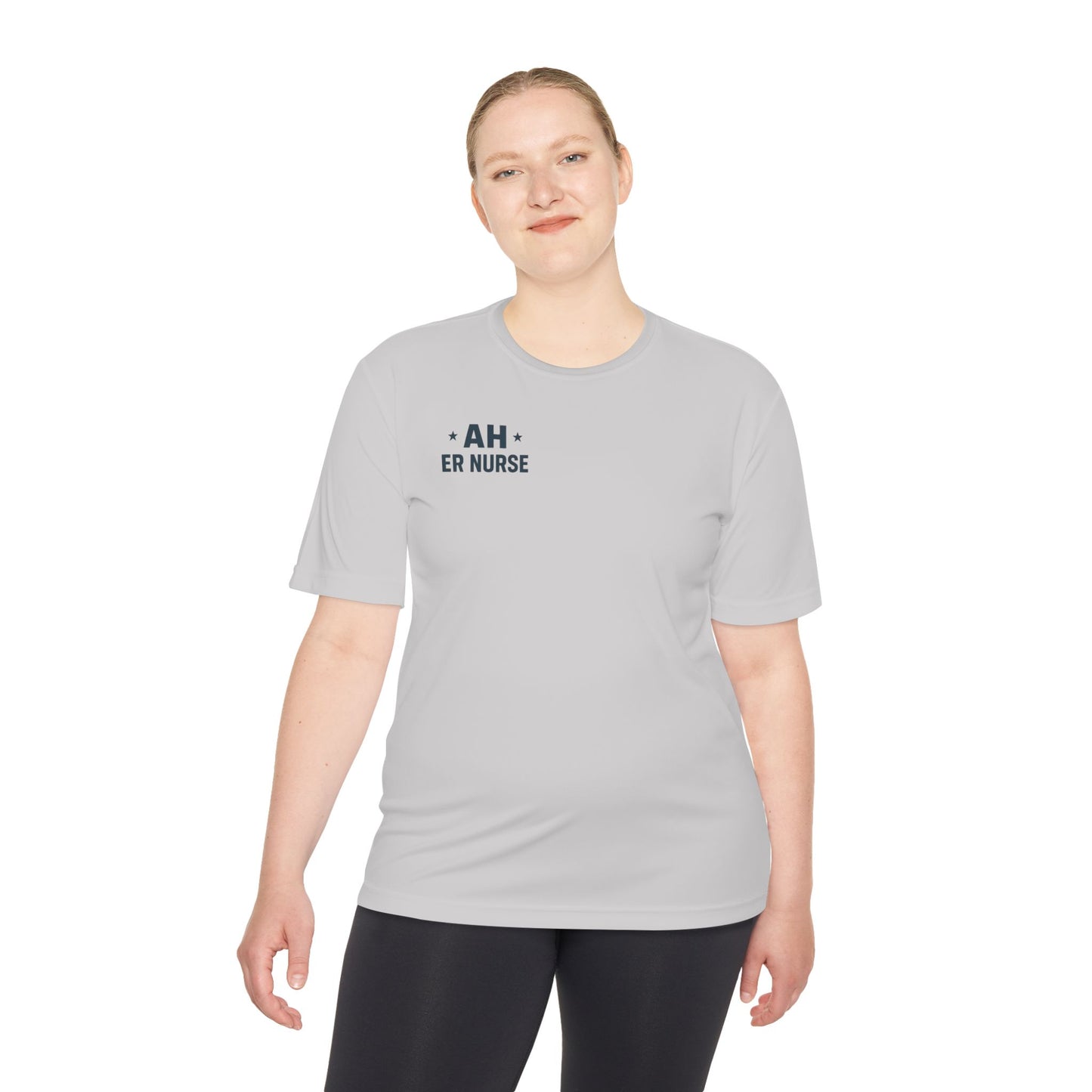 AH ER Moisture-Wicking T-Shirt for Healthcare Workers, Gifts for Nurses, Fitness Shirt, Hospital shirt, Nursing Essentials
