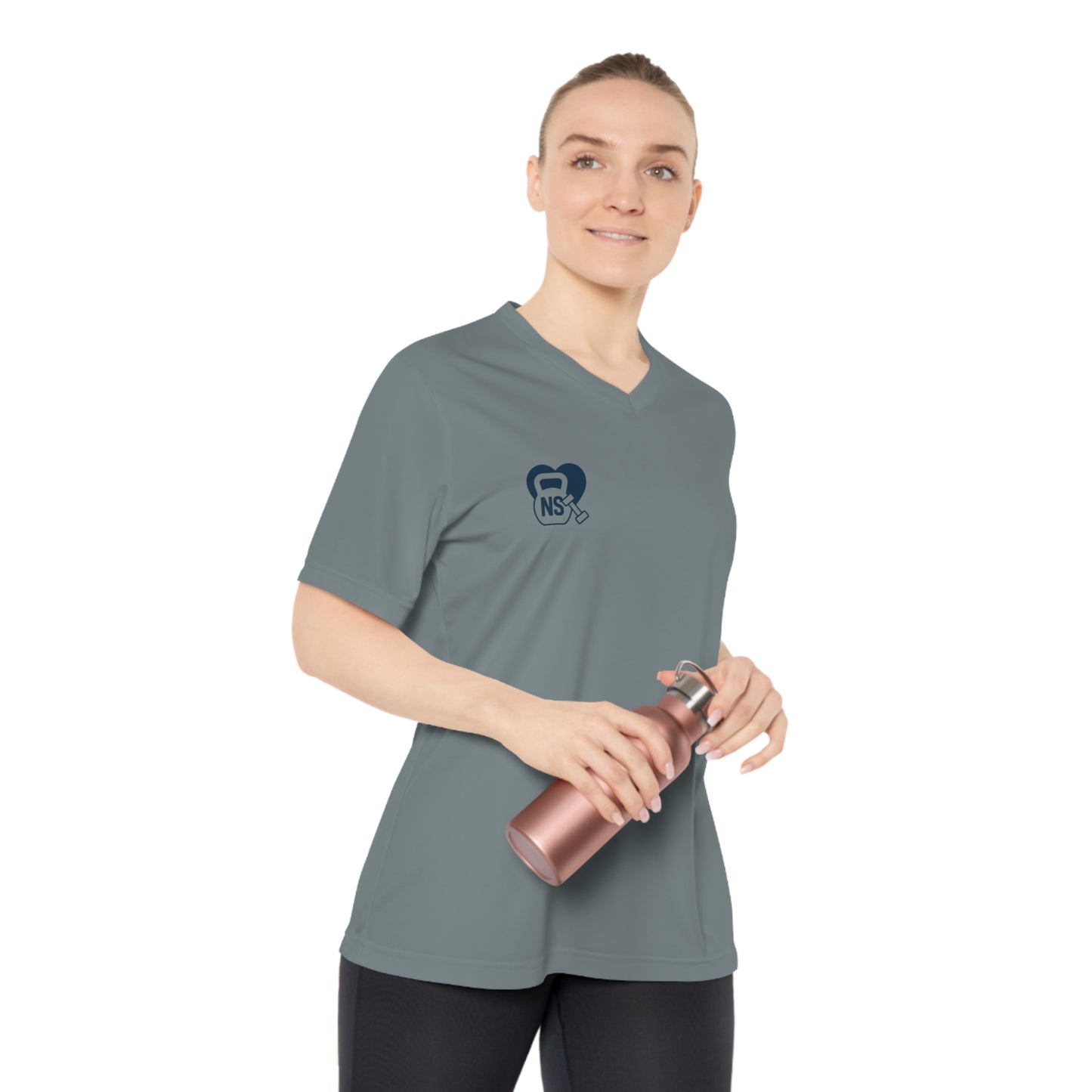 Strong Nurses V-Neck Performance Tee ofor Healthcare Heroes, Fitness Shirt, Gifts for Nurses, Workout Apparel, Inspirational Clothing