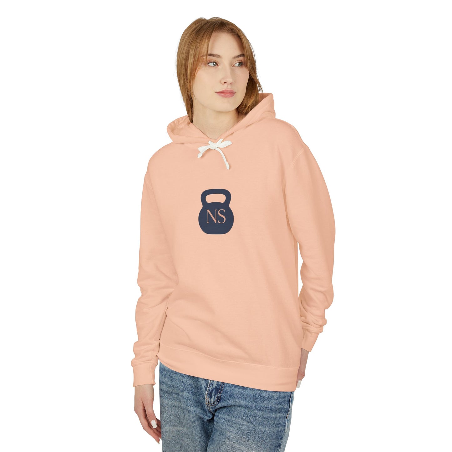 Navy/Rose Gold Kb Unisex Lightweight Hooded Sweatshirt