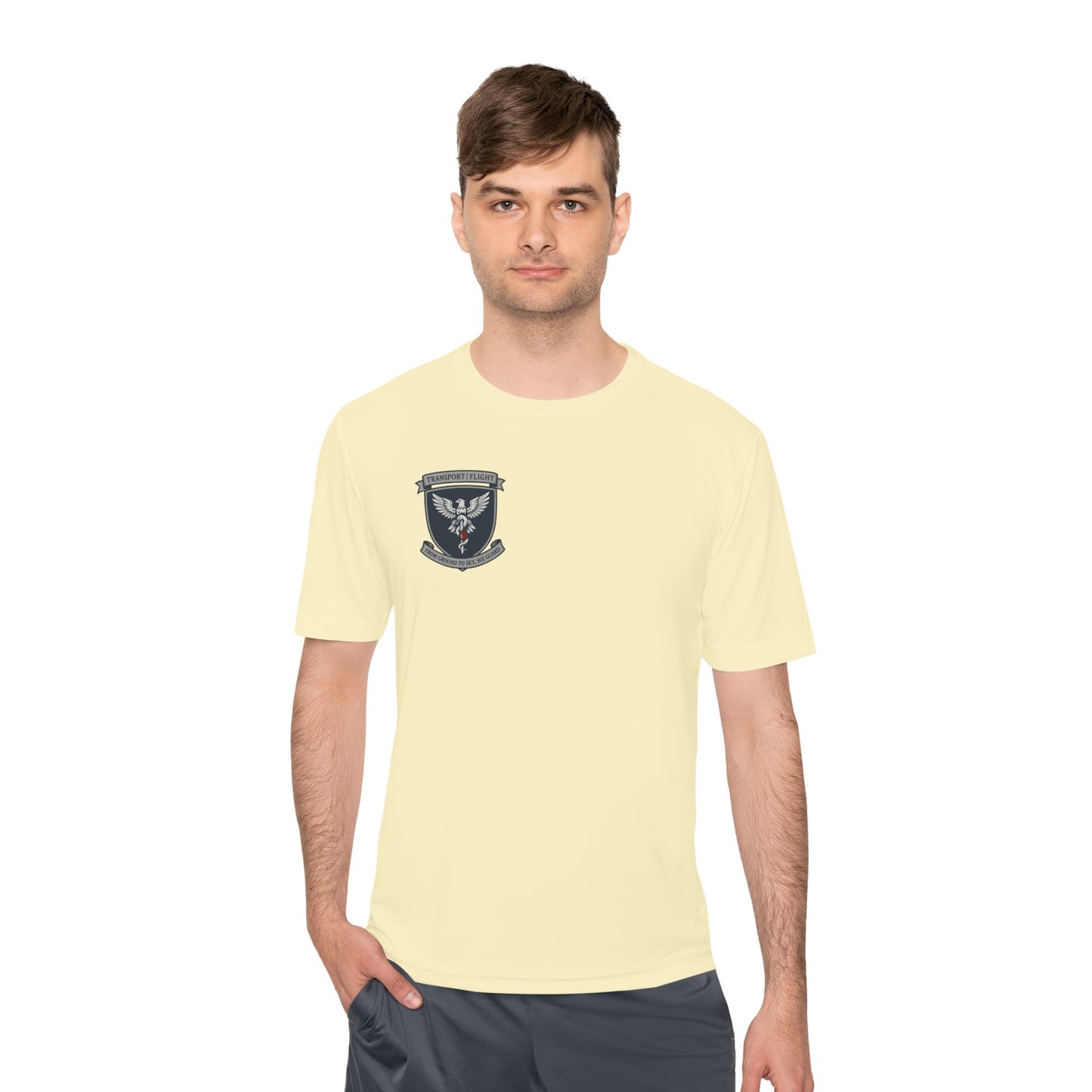 Transport/Flight Moisture Wicking Tee - Comfortable Athletic Shirt, Fitness Wear, Active Lifestyle, Sports Apparel, Workout Top