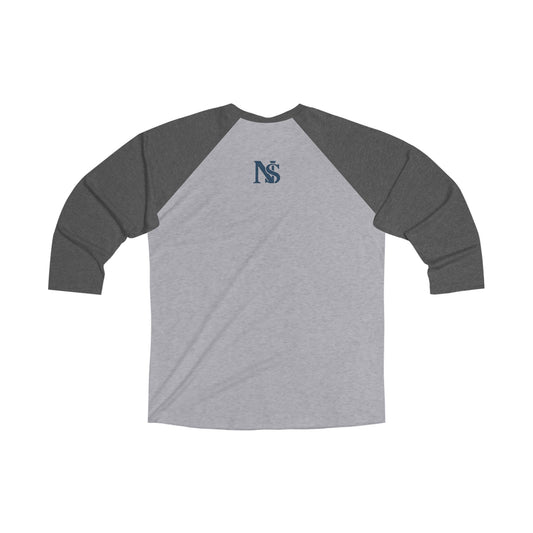 Strength/Knowledge Unisex 3/4 Sleeve Baseball Tee | Sports Apparel, Comfort Tee, Casual Wear, Gift for Fitness Enthusiasts