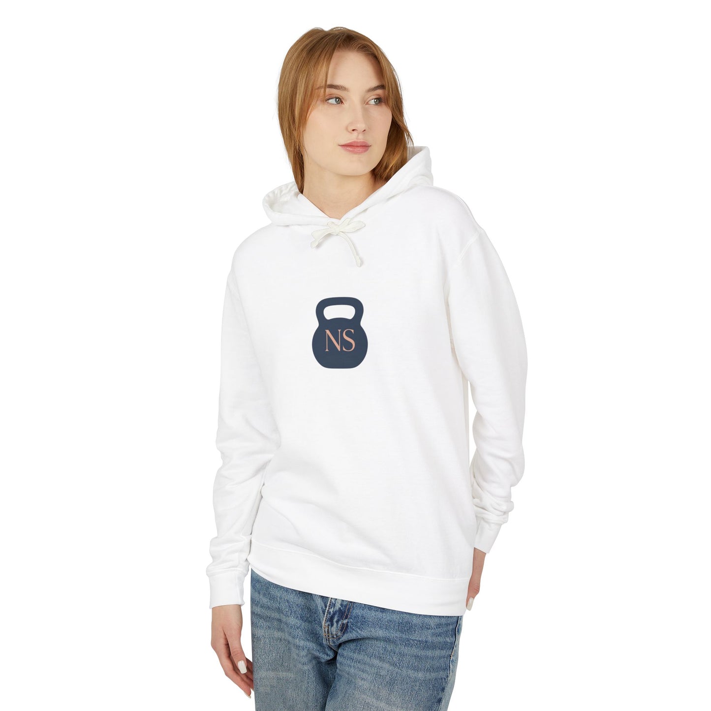 Navy/Rose Gold Kb Unisex Lightweight Hooded Sweatshirt