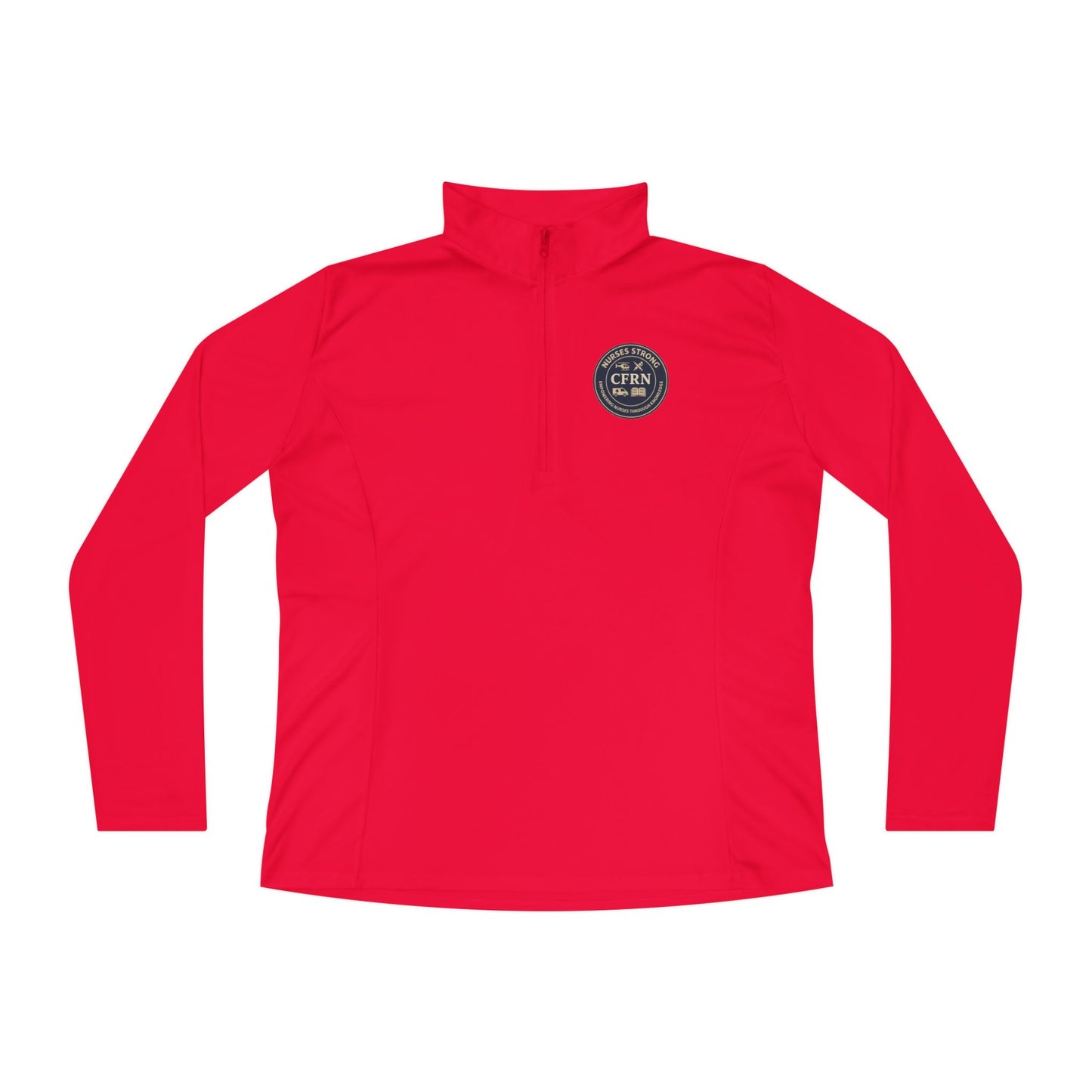 CFRN Ladies Quarter-Zip Pullover for Casual Comfort, Athletic Wear, Gift for Her, Outdoor Activities, Cozy Layering
