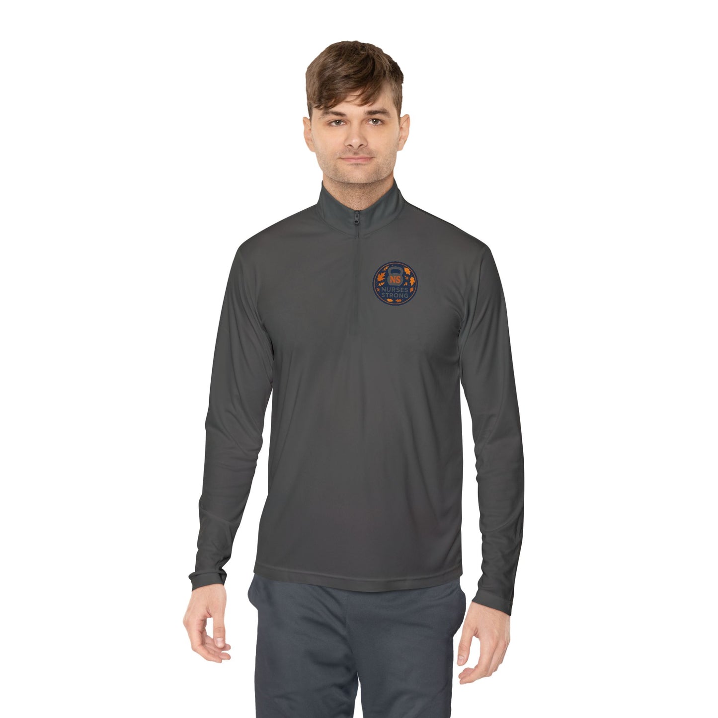 Pumpkin Pulse Quarter-Zip Pullover – Cozy Fall Style, Perfect for Halloween, Thanksgiving, Casual Outings