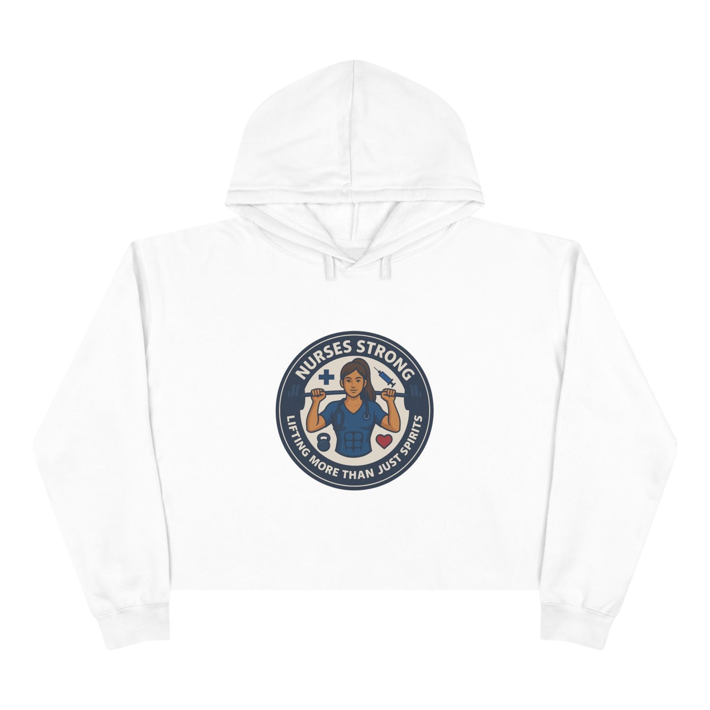 Empowering Nurse Crop Hoodie - Stylish, Comfortable, Perfect Gift for Healthcare Heroes, Nurse Appreciation, Med School Graduation, [...]