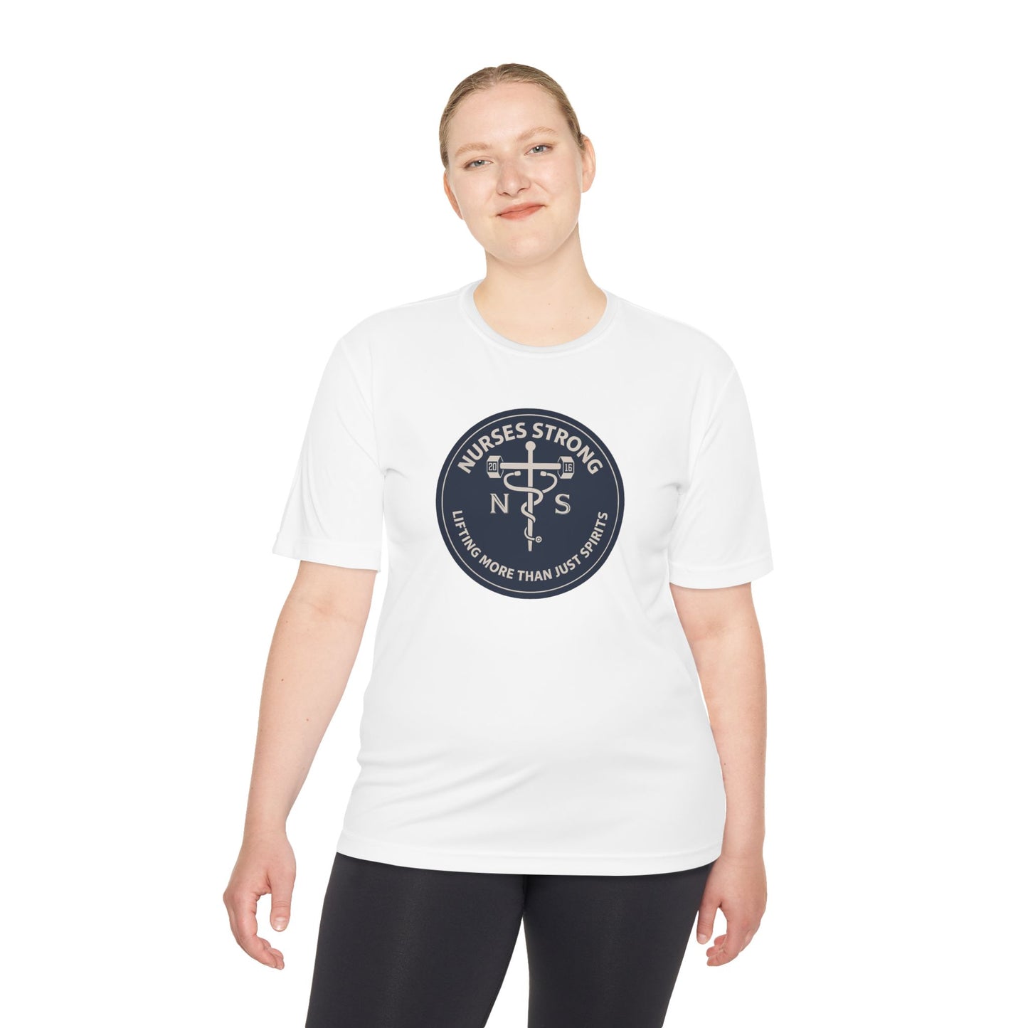 Nurses Strong Performance Tee | Gift for Healthcare Workers, Athletic Shirt, Appreciation Gift, Fitness Apparel, Nursing Student Tee