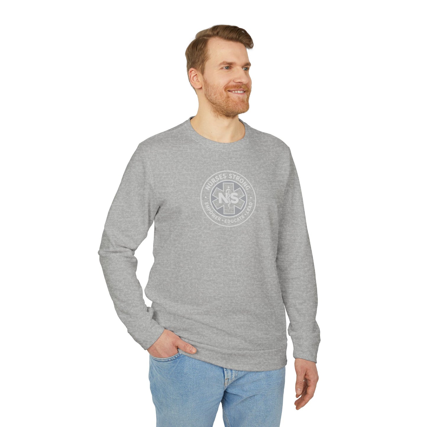 Adidas Caduceus Cozy Unisex Fleece Sweatshirt for Everyday Comfort, Streetwear Style, Casual Wear, Gift for Him/Her, Trendy Outerwear