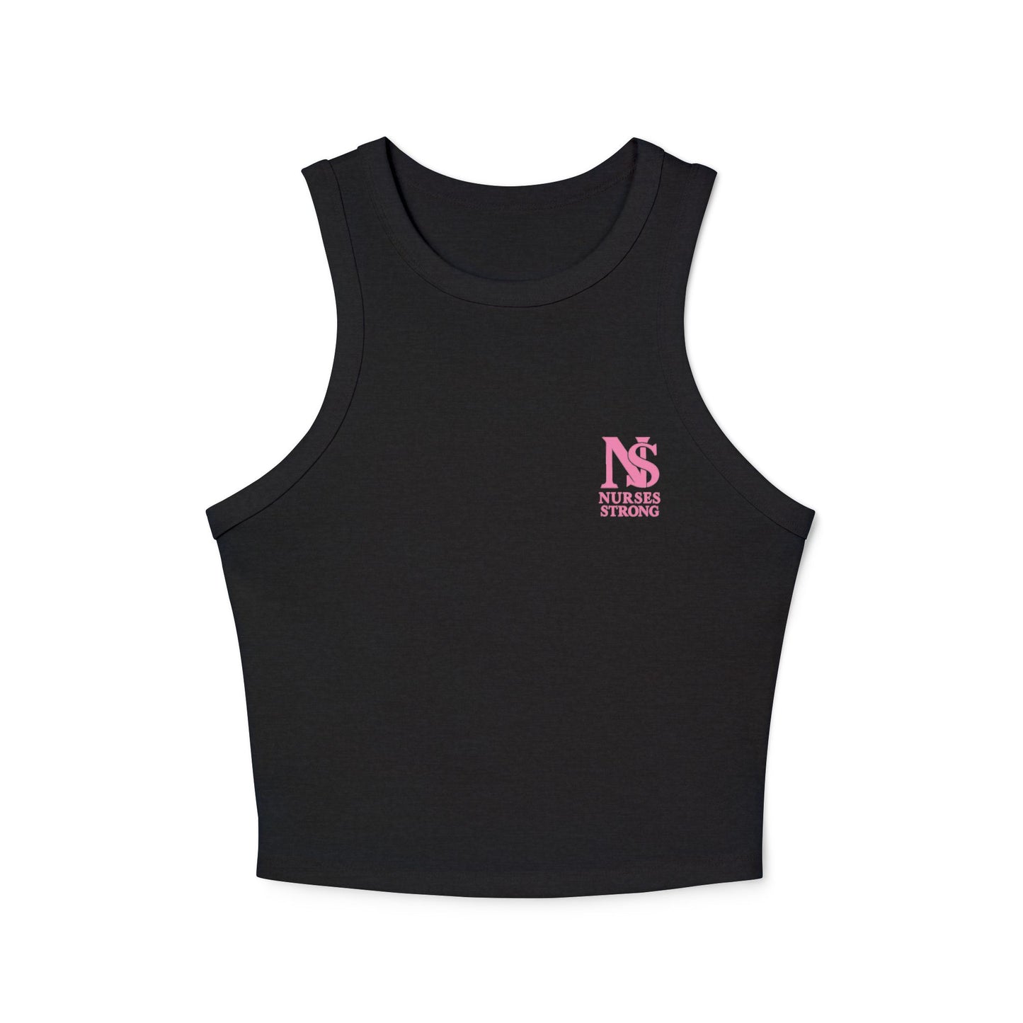 Nurses Strong Racer Tank Top, Women's Workout Tank, Fitness Apparel, Cute Gym Top, Gift for Nurses, Summer Activewear