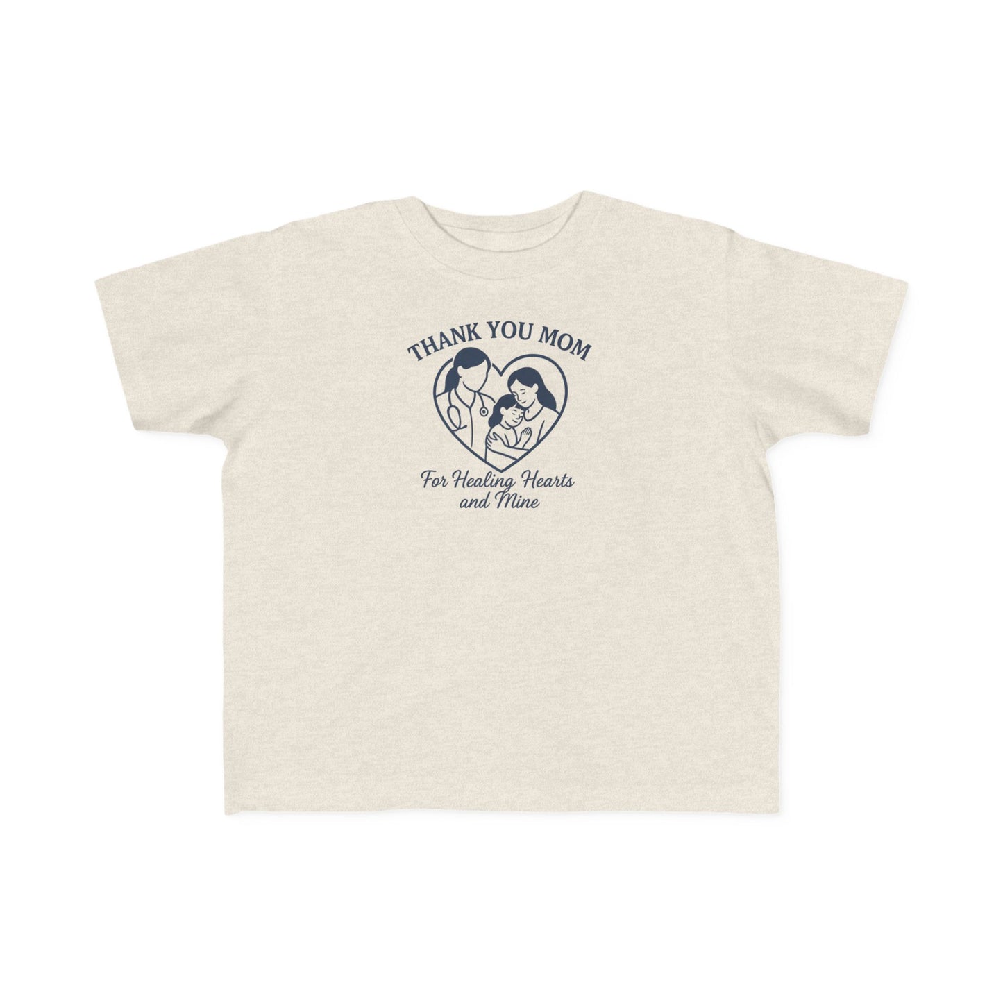 Toddler's Thank You Mom Tee, Cute Toddler Shirt, Kids' Gift for Mother's Day, Birthday Party Outfit, Comfy Jersey T-Shirt
