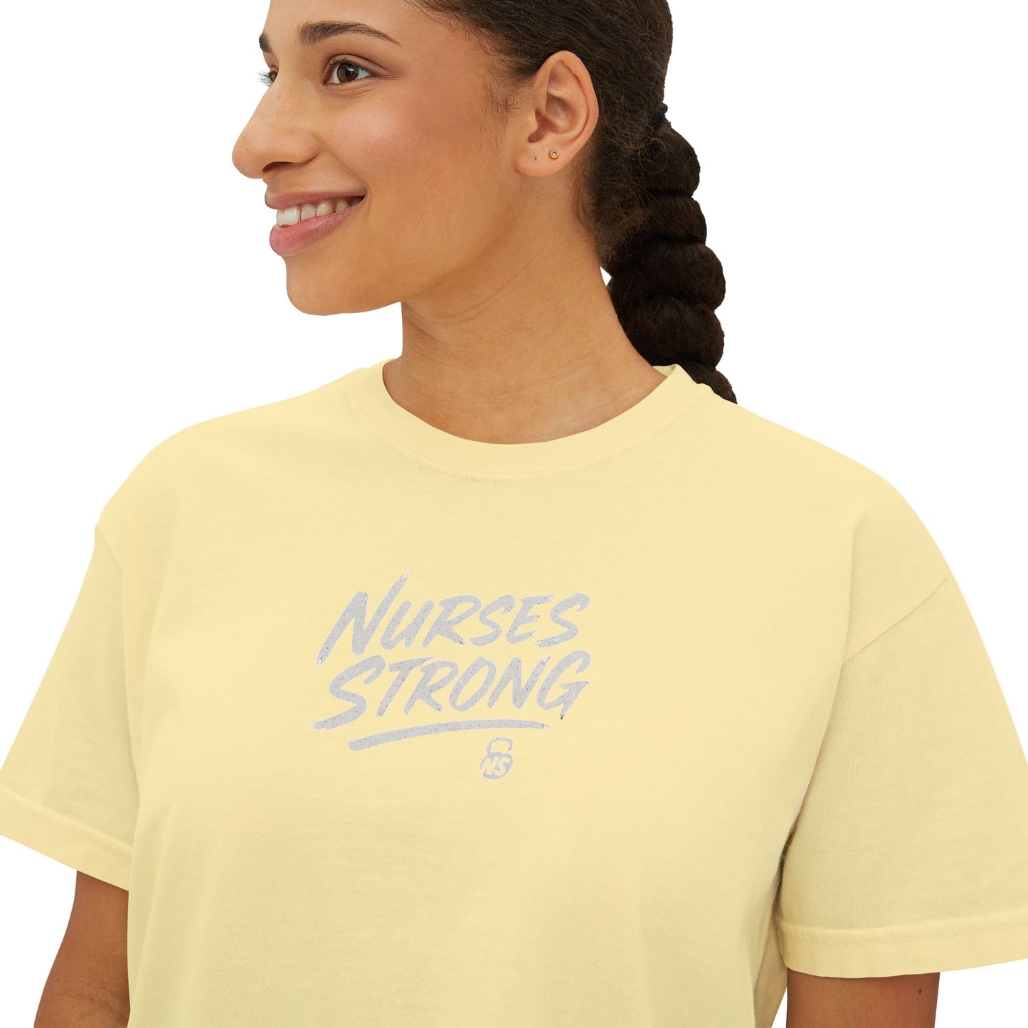 NightShifer for Life Trendy Boxy Tee, Everyday Comfort Top, Relaxed Fit Tee for Women