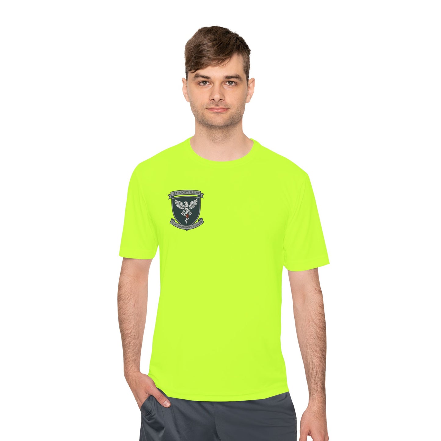 Transport/Flight Moisture Wicking Tee - Comfortable Athletic Shirt, Fitness Wear, Active Lifestyle, Sports Apparel, Workout Top